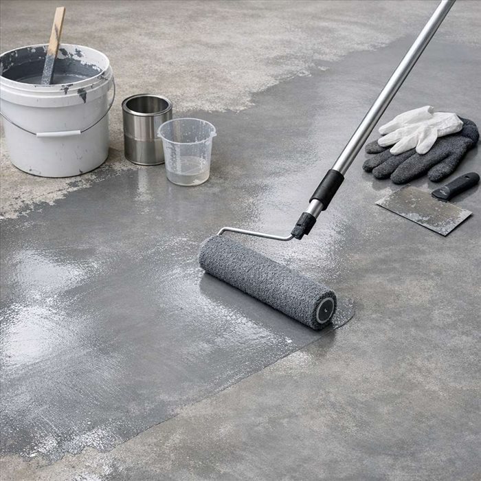 Sol effet béton ciré en résine : guide complet et astuces