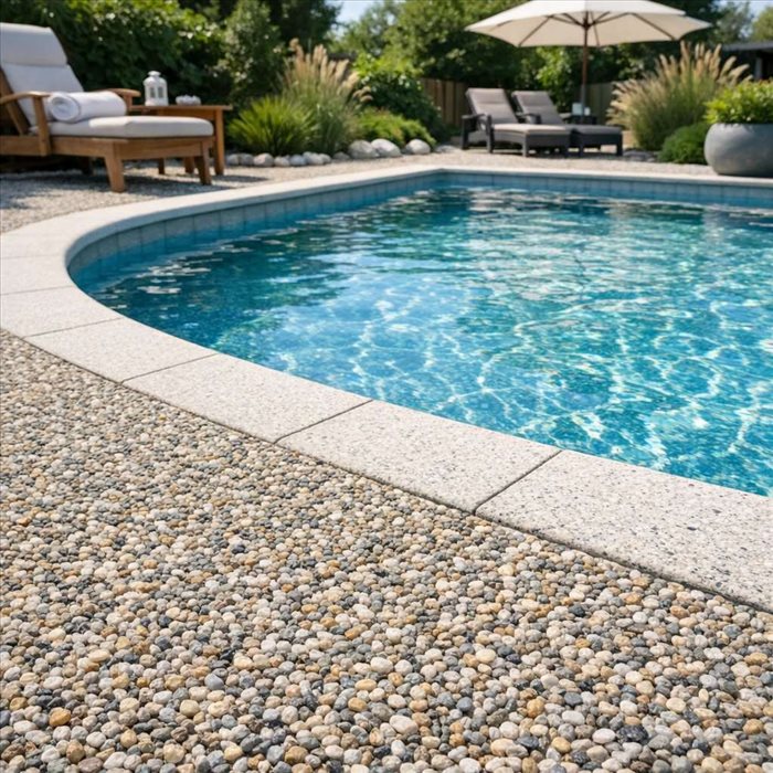 Revêtement autour d’une piscine : quelle moquette de pierre choisir ?
