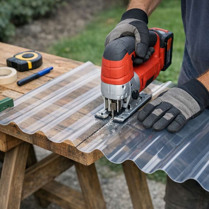 Comment découper une plaque de polycarbonate ondulée ? Guide pratique