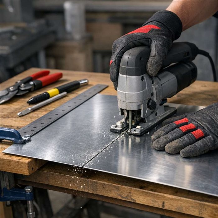 Découper une plaque d’aluminium proprement : méthode et outils