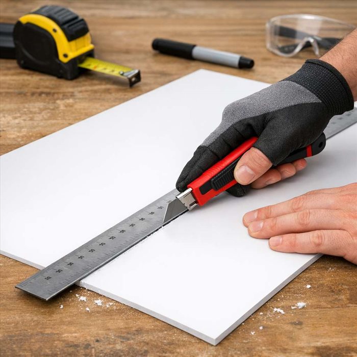 Comment couper une plaque en PVC rigide : guide simple et précis