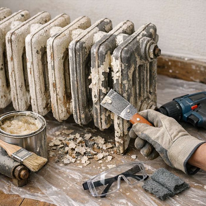 Décaper un ancien radiateur en fonte : méthode et conseils