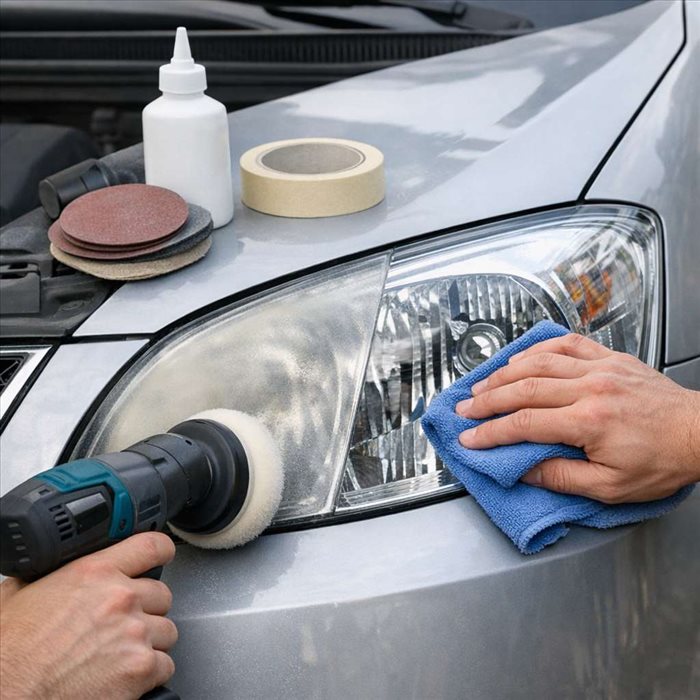 Comment polir un phare de voiture et restaurer sa transparence facilement