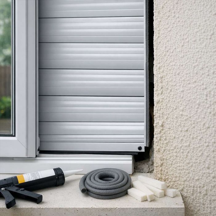 Comment combler un espace entre volet roulant et mur ?