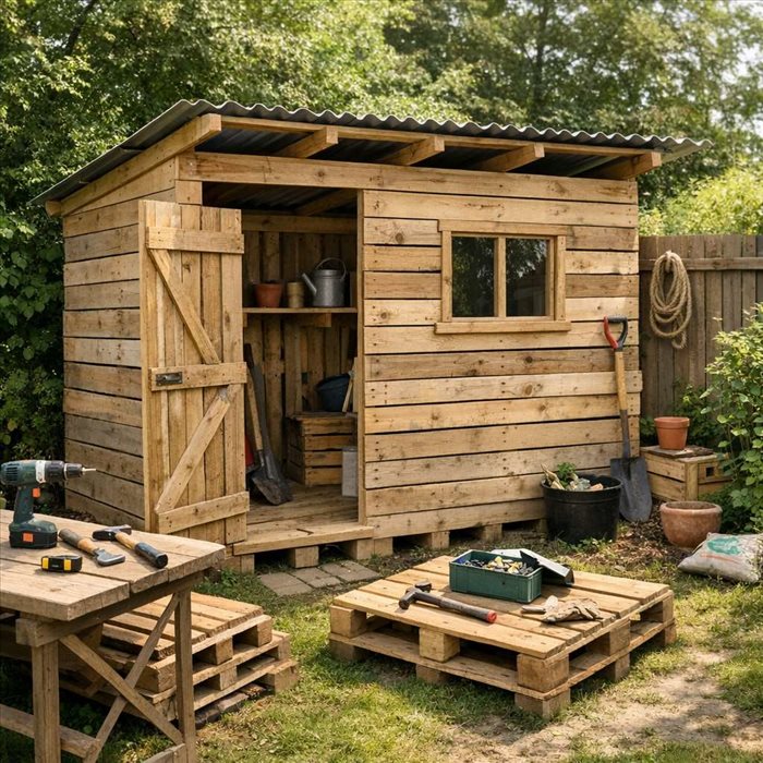 Fabriquer un abri de jardin à partir de palettes : guide complet