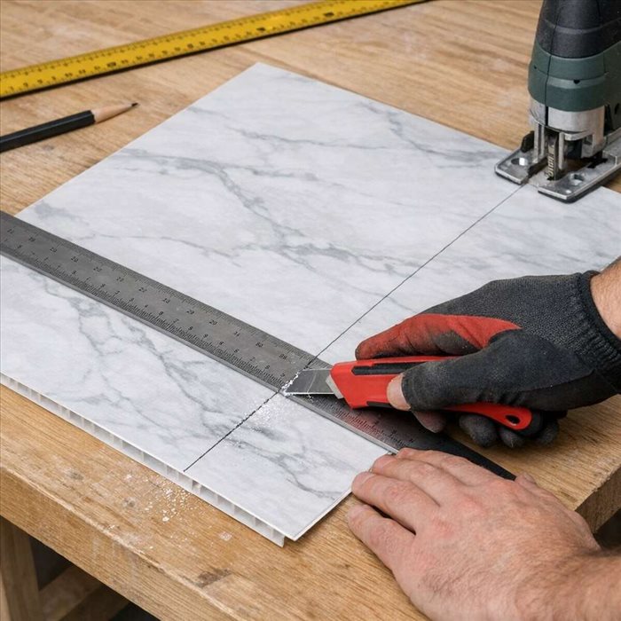 Comment couper une plaque murale en PVC : guide pratique