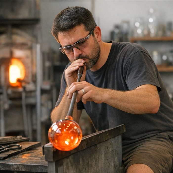 Souffleur de verre : salaire, formation et débouchés | Guide