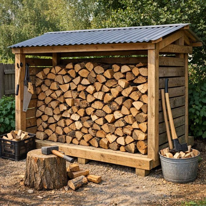 Comment construire un abri pour stocker du bois de chauffage ?