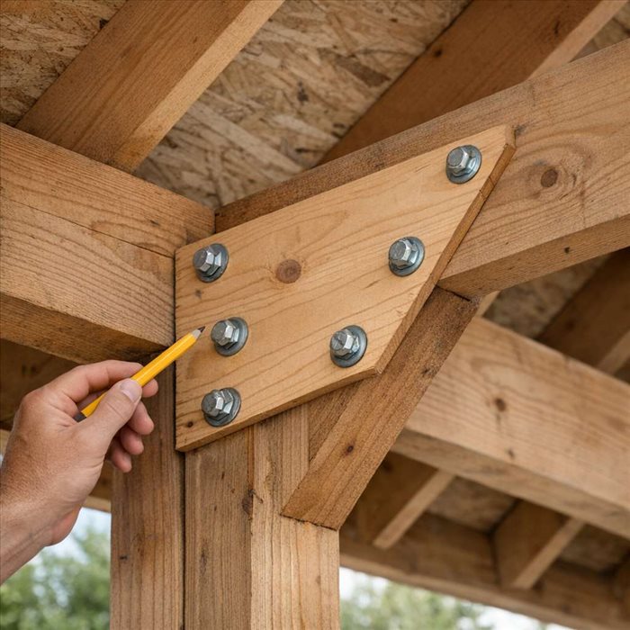 Comment identifier un gousset dans une charpente : guide simple