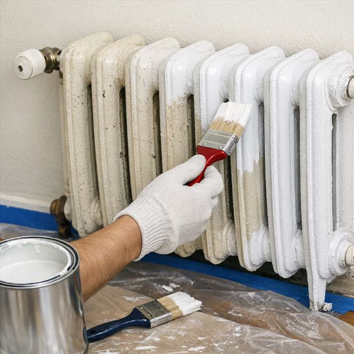 Comment peindre un radiateur en fonte sans le démonter ?