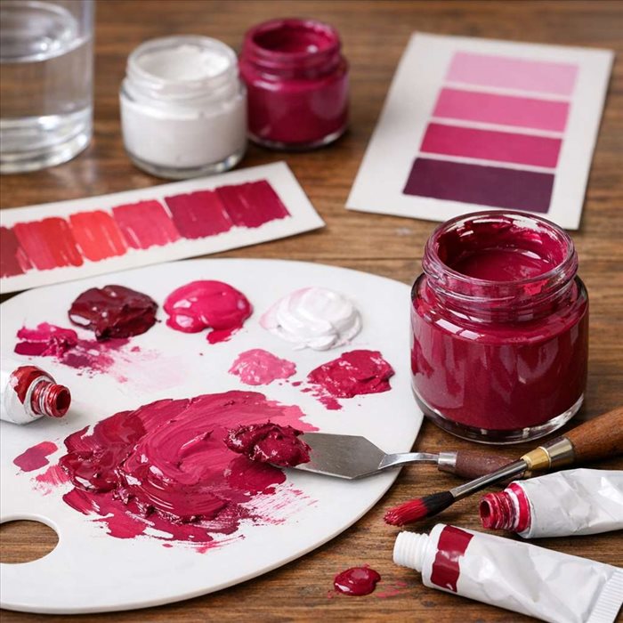 Créer un rose foncé harmonieux : guide simple et précis