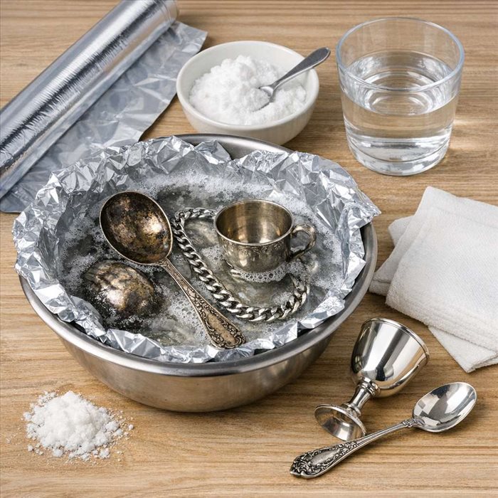 Comment nettoyer l’argent avec de l’aluminium : méthode simple