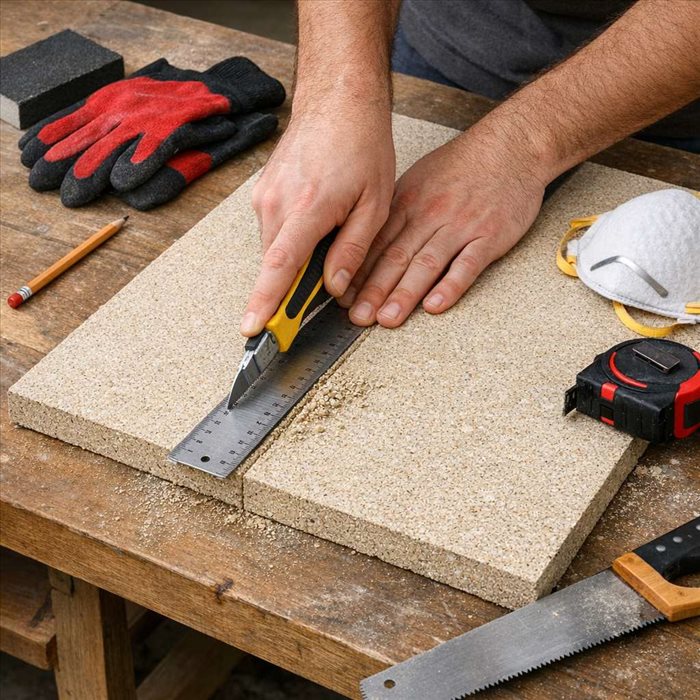 Découper une plaque de vermiculite : méthode simple et précise
