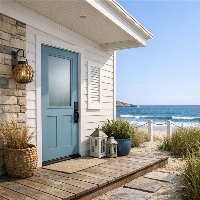 Quelle porte d’entrée choisir en bord de mer ?