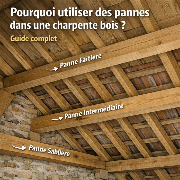 Pourquoi utiliser des pannes dans une charpente bois ? Guide complet