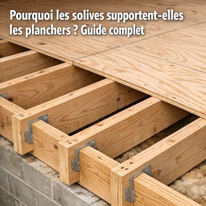 Pourquoi les solives supportent-elles les planchers ? Guide complet