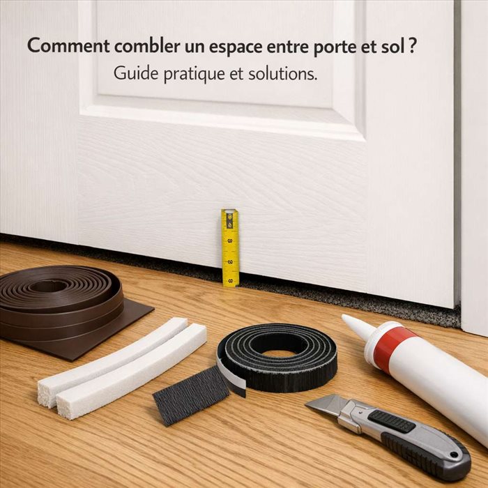 Comment combler un espace entre porte et sol ? Guide pratique