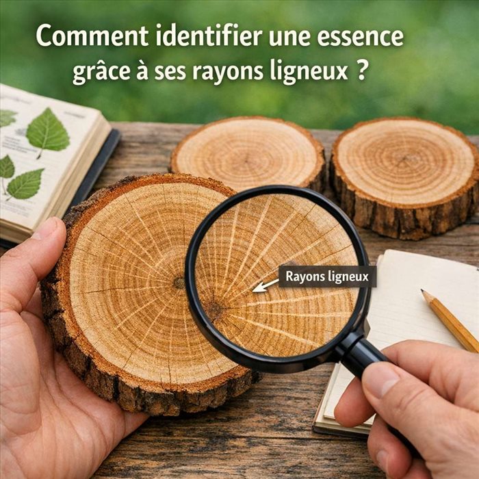 Identifier une essence grâce aux rayons ligneux : méthode simple
