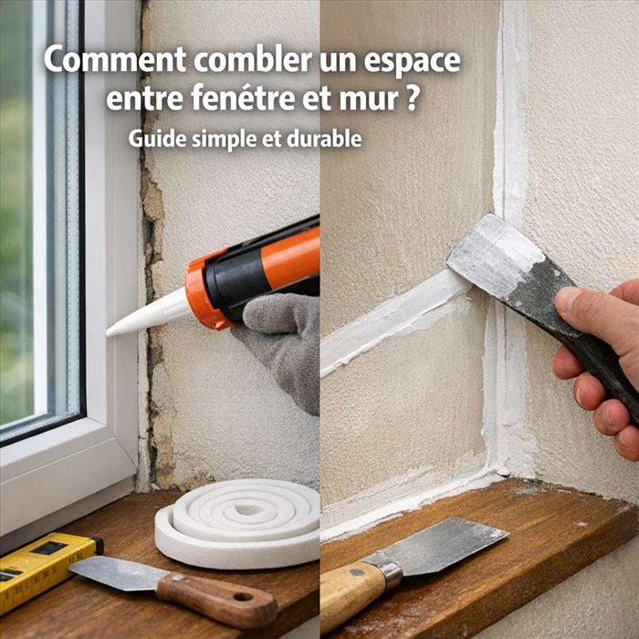 Comment combler un espace entre fenêtre et mur ? Guide pratique
