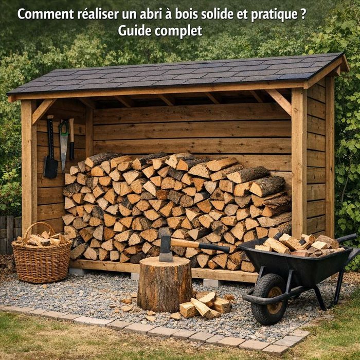Abri à bois solide et pratique : guide complet pour le construire