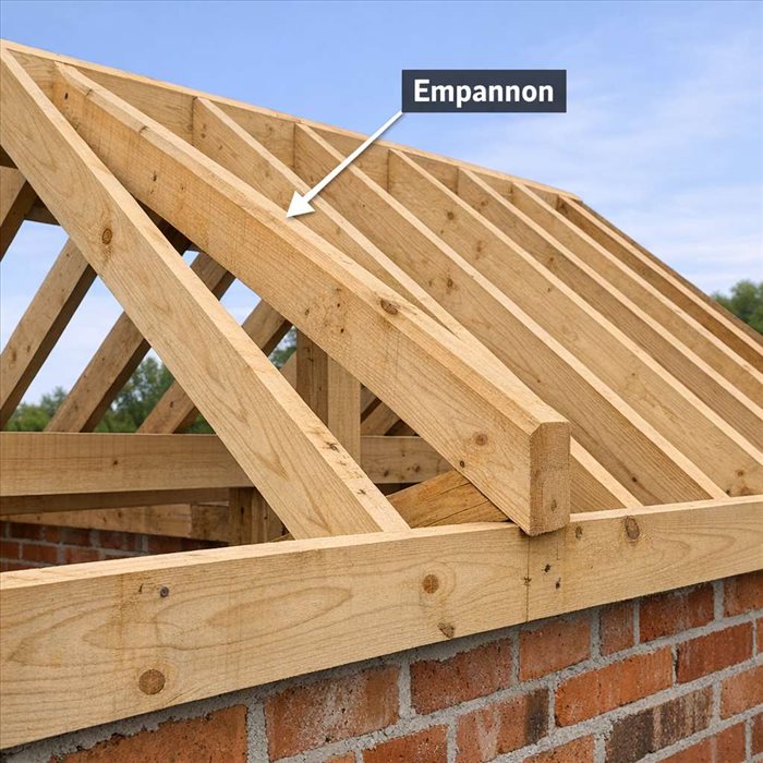 Empannon en charpente : définition, rôle et utilité