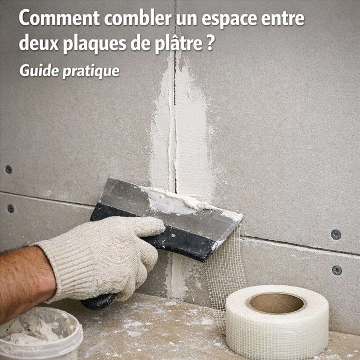 Comment combler un espace entre deux plaques de plâtre ? Guide pratique