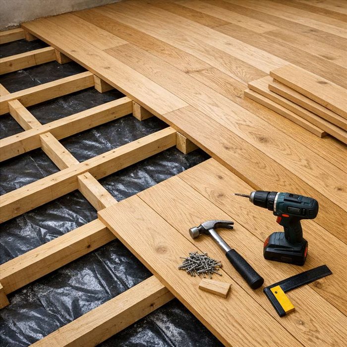 Pourquoi utiliser des lambourdes sous un plancher ? Guide complet