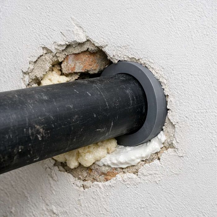 Combler un espace autour d’un tuyau : solutions simples et durables