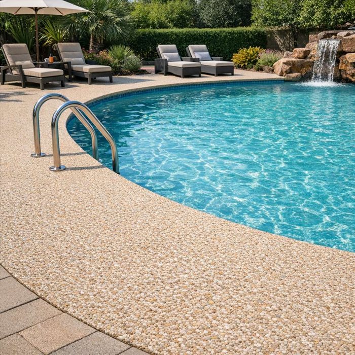 Quelle résine pour une plage de piscine ? Guide complet
